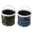 Fishing Bucket Canvas Round Folding Portable 14cm Storage Camping Hiking Outdoor
