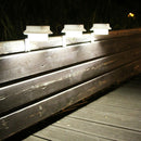 13LED Solar Energy Sink Lamp Pathway Street Lawn Lamp (White White Light) A