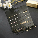 20pairs/30 Pairs Fashion Trend Ear Studs Dangle Jewelry 2Set