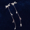 New Women Long Korean Style Tassel Leaves Ear Stud Drop Dangle Hook Earrings  JR