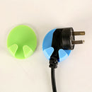 2x Plastic Plug Socket Electric Cord Wall Holder Hooks Rack Hanger Organizer