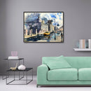 Diamond Painting Car Taxi Street DIY Full Round Drill Wall Picture 40x30cm