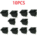 10 X Ac 125v 10a 250v 6a Mini Boat Rocker Switch Spst Spdt On-Off-On Kcd DNW
