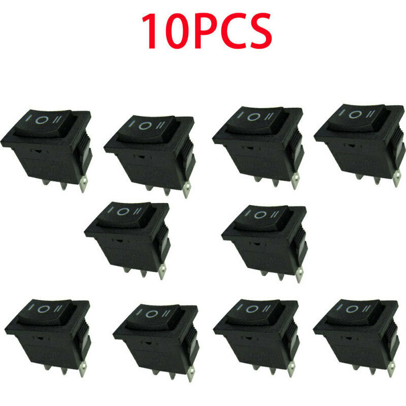 10 X Ac 125v 10a 250v 6a Mini Boat Rocker Switch Spst Spdt On-Off-On Kcd DNW