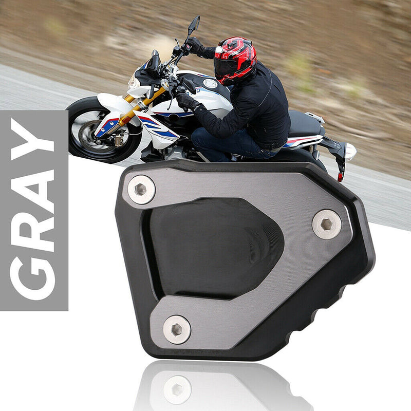 New High quality CNC Gray Kickstand Enlarger Pad For BMW G310R Motorbike