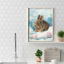 5D DIY Full Drill Diamond Painting Rabbit in Amazement Cross Stitch (B978)