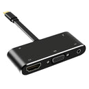 [Upgraded] USB C Hub Adapter, 5-in-1 USB C Adapter with 4K USB C to HDMI,