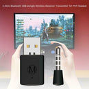 2pcs Bluetooth USB Dongle 3.5mm Audio Wireless Adapter Kit for PC PS4 Headset