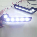 2pcs Car L-Type Daytime Running Light 12 Led Lamp Bead Driving Lights For M O2O7