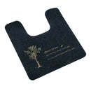 Toilet U-Shaped Floor Mat Non Slip Absorbent Ultra Soft Washable Dark Corful