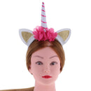 Unicorn Horn Headband Fancy Dress Adults Girls Party Flower Hairband Red