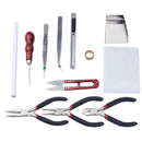 12Pcs  Jewelry Making Kit Supplies with Zipper Storage Case Starter Jewelry Tool