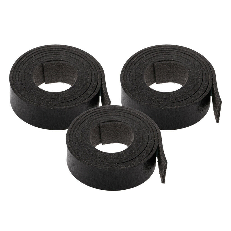 1.5cm Wide Pu Leather Strap For Garment Craft DIY Embellishments Set Of 3