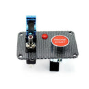 12V-24V Car Boat Engine Start Push Button Blue Cover Toggle Switch Panel