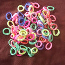 160Pcs Colorful Child Kids Hair Holders Cute Rubber Hair Band Pro Elastics Ropes