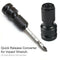 1/2'' Square to 1/4'' Adapter 1/2"Drive to1/4"Hex Shank Socket Converter 50mm TR