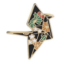 Cartoon Multi Crane Girl Enamel Collar Pins Badge Corsage Brooch Pin Jewelry  Z