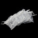 50x Nice Organza Wedding Party Candy Chocolate Gift White Hearts Pouch Xmas Bags