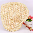 Pure Hand-Woven Wheat Straw Fan Old Man Summer Natural Hand Fan Environment