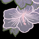 5pcs/Set Flower Leaves Organza Lace Patch Sew on Applique DIY Handmade Craft