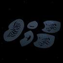 2 Sets Reusable Plastic Body Face Paint Stencil Tattoo Template Fancy Makeup