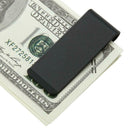 Metal Stainless Steel Money Clip Holder Folder Collar Clip (Black)