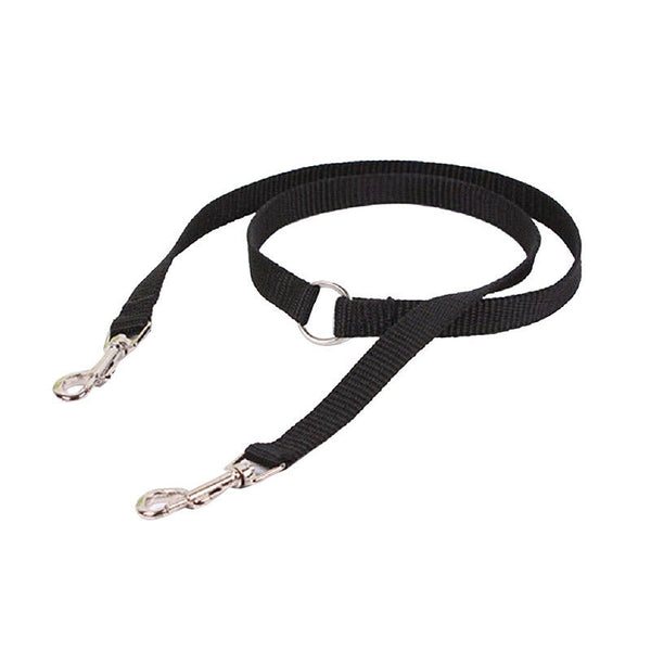 Double Head Pet Leash Traction Rope (black) V2D9