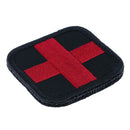 2Pcs Medic First Aid Cross Patch Hook & Loop Backing For Backpack Bag