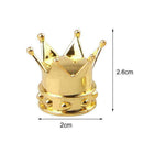 4x Chrome Crown Car Tire Air Valve Stem Screw Caps Accessories G9J1 H9R2