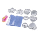 8 Pcs Metal Bath Bombs Molds with Shrink Bags Capper Bath Toys for DIY Craft