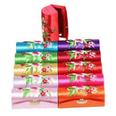 Retro cloth Embroidered Flower Design Lipstick Case Holder Box with Mirror