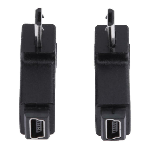 2pcs 90 Degree Mini USB Female to Micro USB Male Adapter Connector #gib