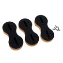 Fcs Fusion Fin Box Surfboard Fins Surf Fin Fcs Plugs (3 Pcs ) Black 5 Degre