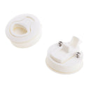 1 Pair White Nylon Marine Boat Locker Hatch Latch Turning Boat Lock Lift Handle