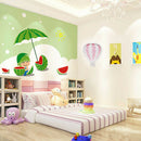 Hot Air Balloon Shaped LED Wooden Night Light Wall Hanging Fire Ballon Lamp V3E6