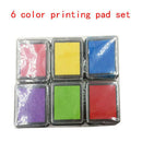 6 Colors Ink Stamp Pads, Finger Ink Pads for Kids, Washable Craft Stamp Pad,