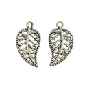 Wholesale 200pcs Filigree Hollow Leaf Charms Pendants Jewelry Findings DIY