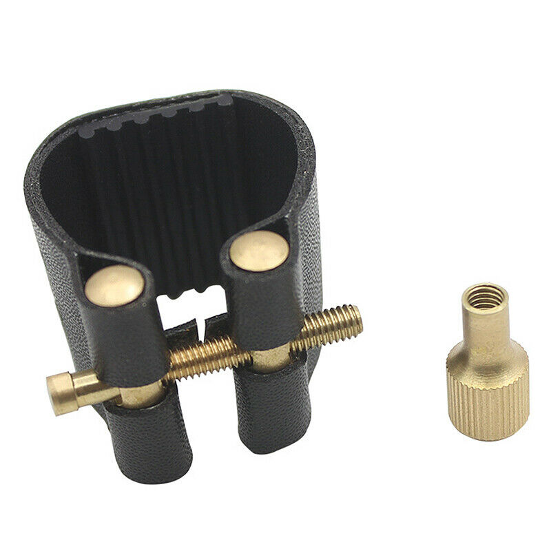 Bb Clarinet Leather Ligature Fastener with Plastic Cap for Sax Mouthpiece W