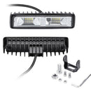 6'' 12V 48W 16 LED Work Light Flood Beam Bar Car SUV OffRoad Driving Fog Lamps!E