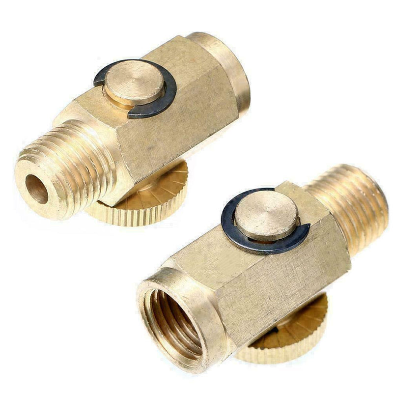 1/4'' NPT Inline Regulator Solid Brass Compressed Air Valve Pressure Tackle