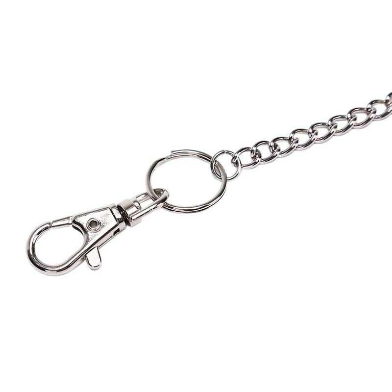 38cm Wallet Belt Ring Clip Chain Punk Trousers Hipster Jean Keychain Keyring M&E