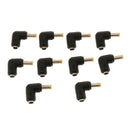 10 Pack L Type Male to Female Terminal Charging Connector, DC Power Plug