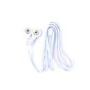 2.5mm 2 Button 2 In 1 Electrode Lead Wires Connecting Cables  Machine ME