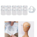 10Pcs Full Face Shield Protector Reusable Goggles Glasses Frame Visor Hat