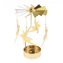 2x Fairy Rotating Candle Tea Light Holder Candlestick for Christmas Decor