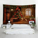 Xmas Art Wall Hanging Tapestry Christmas Decor Backdrop Party Decoration 07