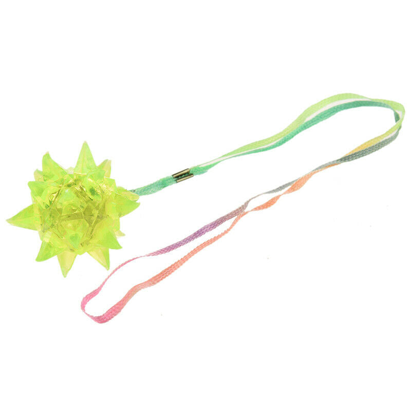 Light-Up Flashing Star LED Ball Pendant Necklace U1F7