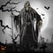 Mens Zombie Ghost Face Halloween Scream Scary Fancy CostumeRobe