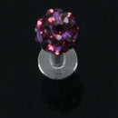 Cool Crystal Gem Steel Micro Labret Piercing Stud for Lip / Tragus / Ear Pi R8I1