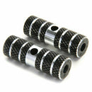 2 x BMX Mountain Bike Bicycle Axle Pedal Alloy Foot Stunt Pegs Cylinder Bla M8J7